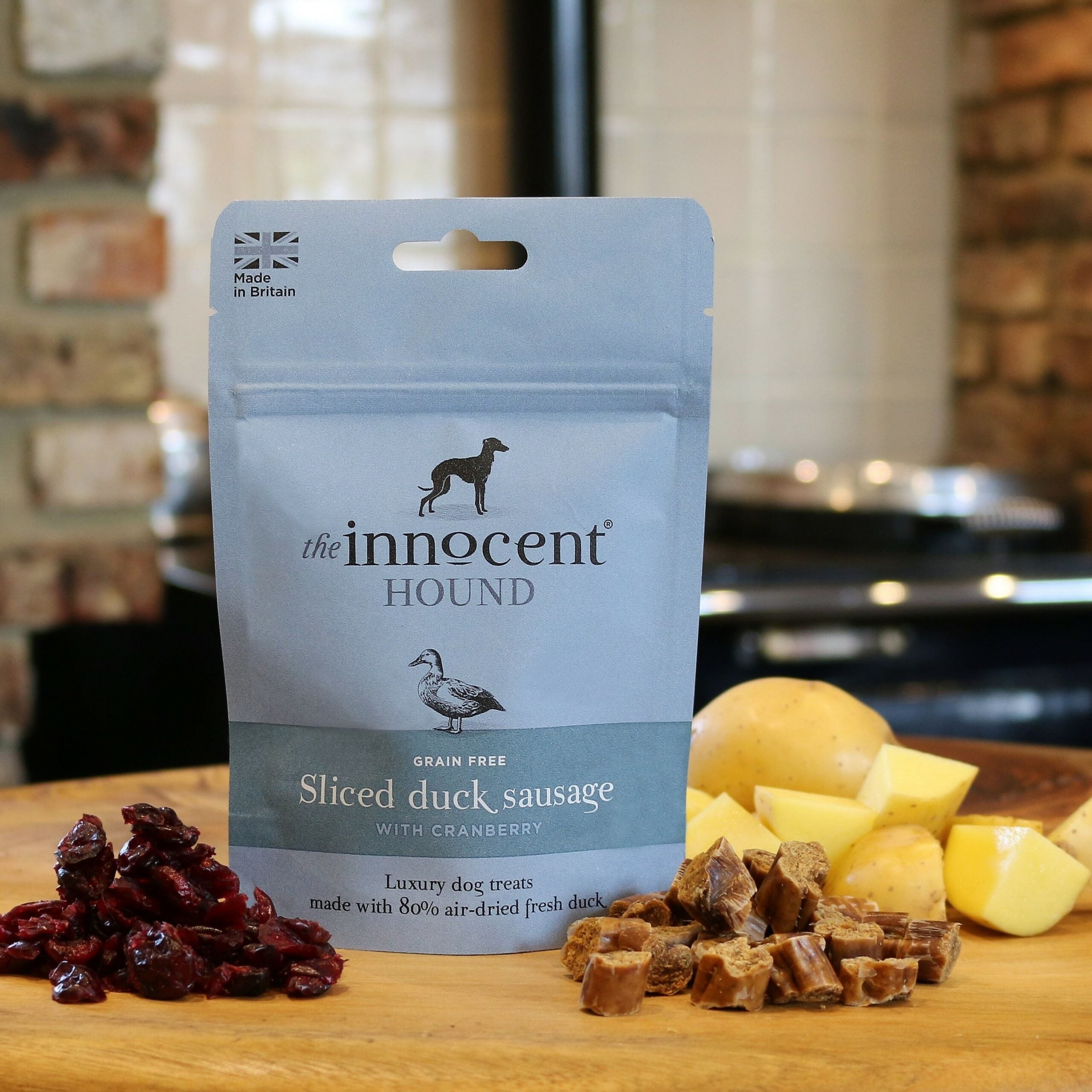 The Innocent Hound Sliced Duck Sausage 70G