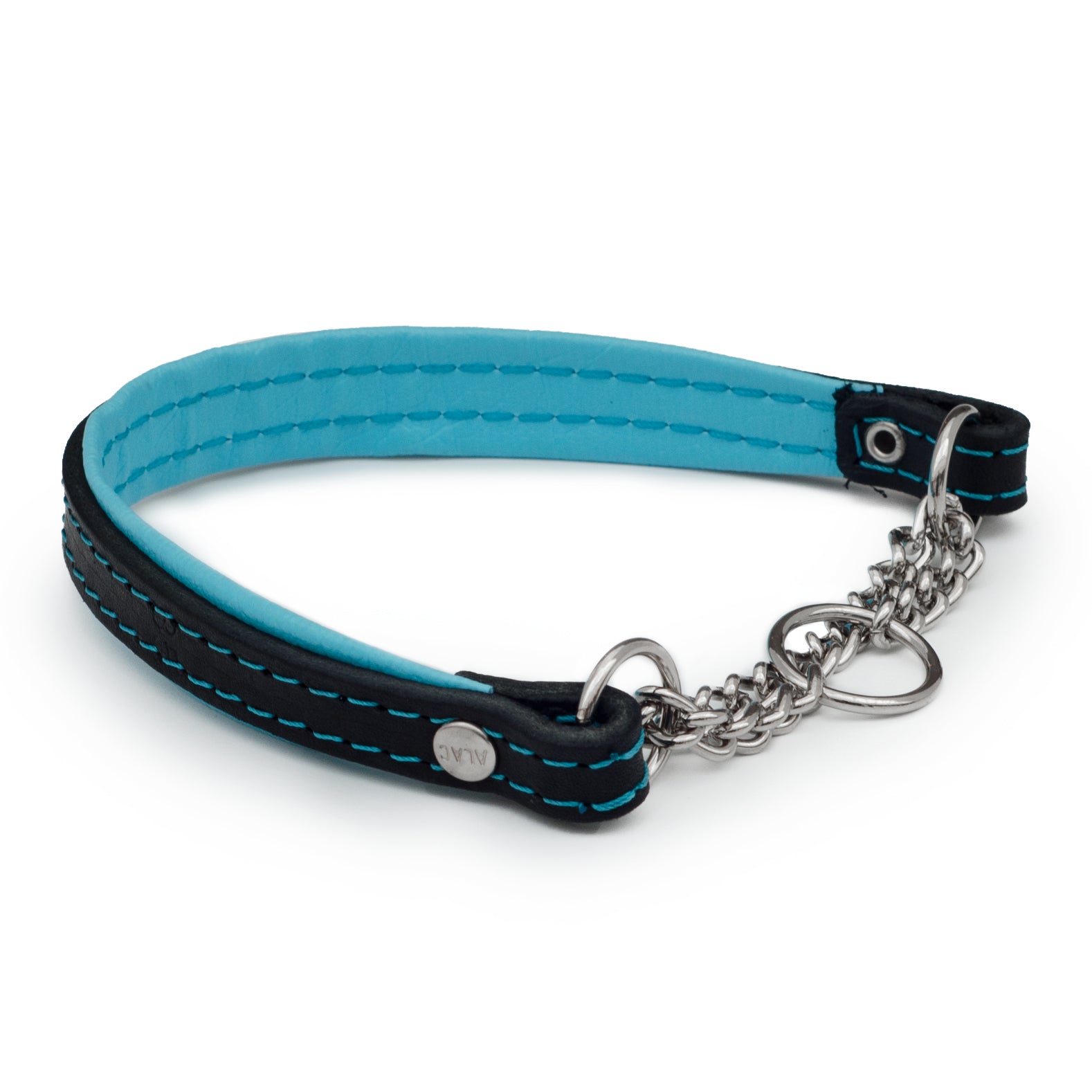 Halvstryp Läderhalsband Med Kedja