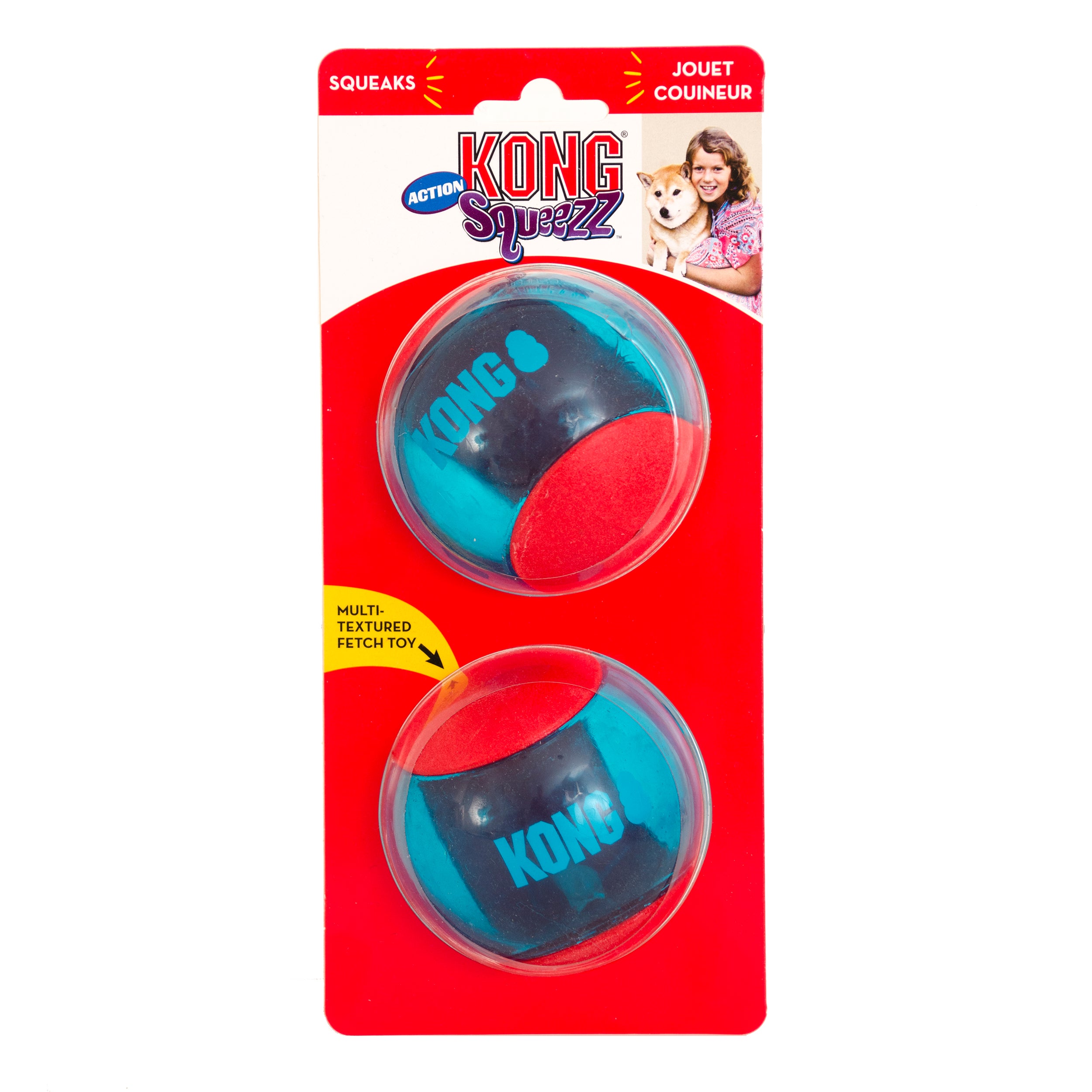 Leksak Squeezz Action Ball 2p Flerfärgad L