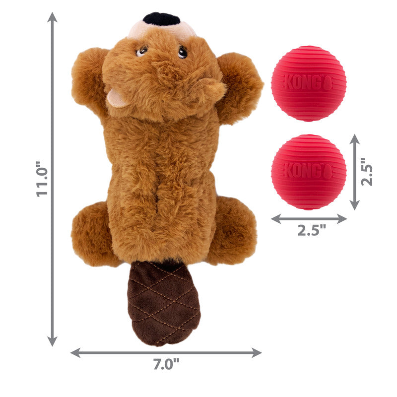 Kong Leksak Cozie Pocketz Beaver Flerfärgad 33x17,5x7,5cm