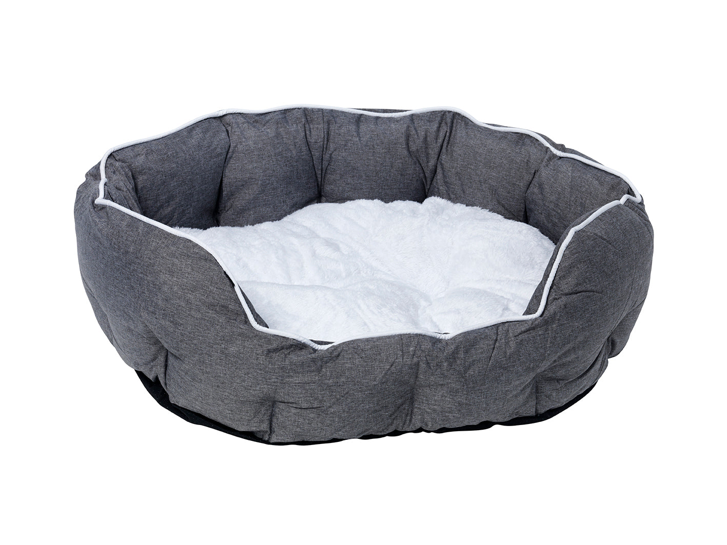 Buddy Hundbädd Oval Grå L