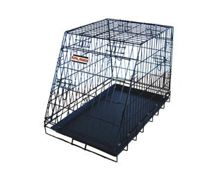 Pluto Premium Travel dog car angled cage 75x48x57 cm
