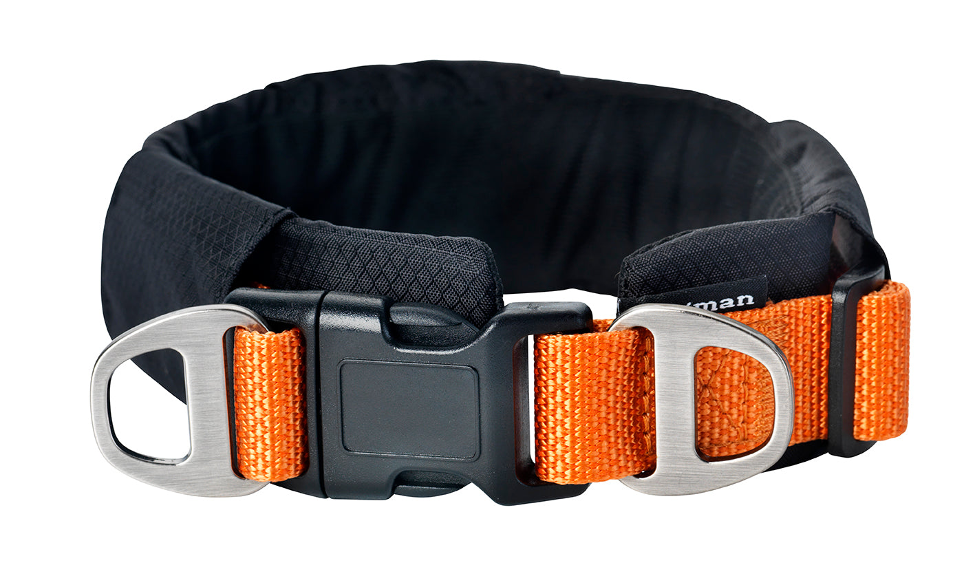 Ei Fodrat Hundhalsband Ställbart Orange M