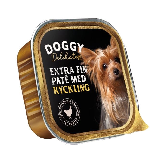 Delikatess Paté Våtfoder För Hund Kyckling 150g