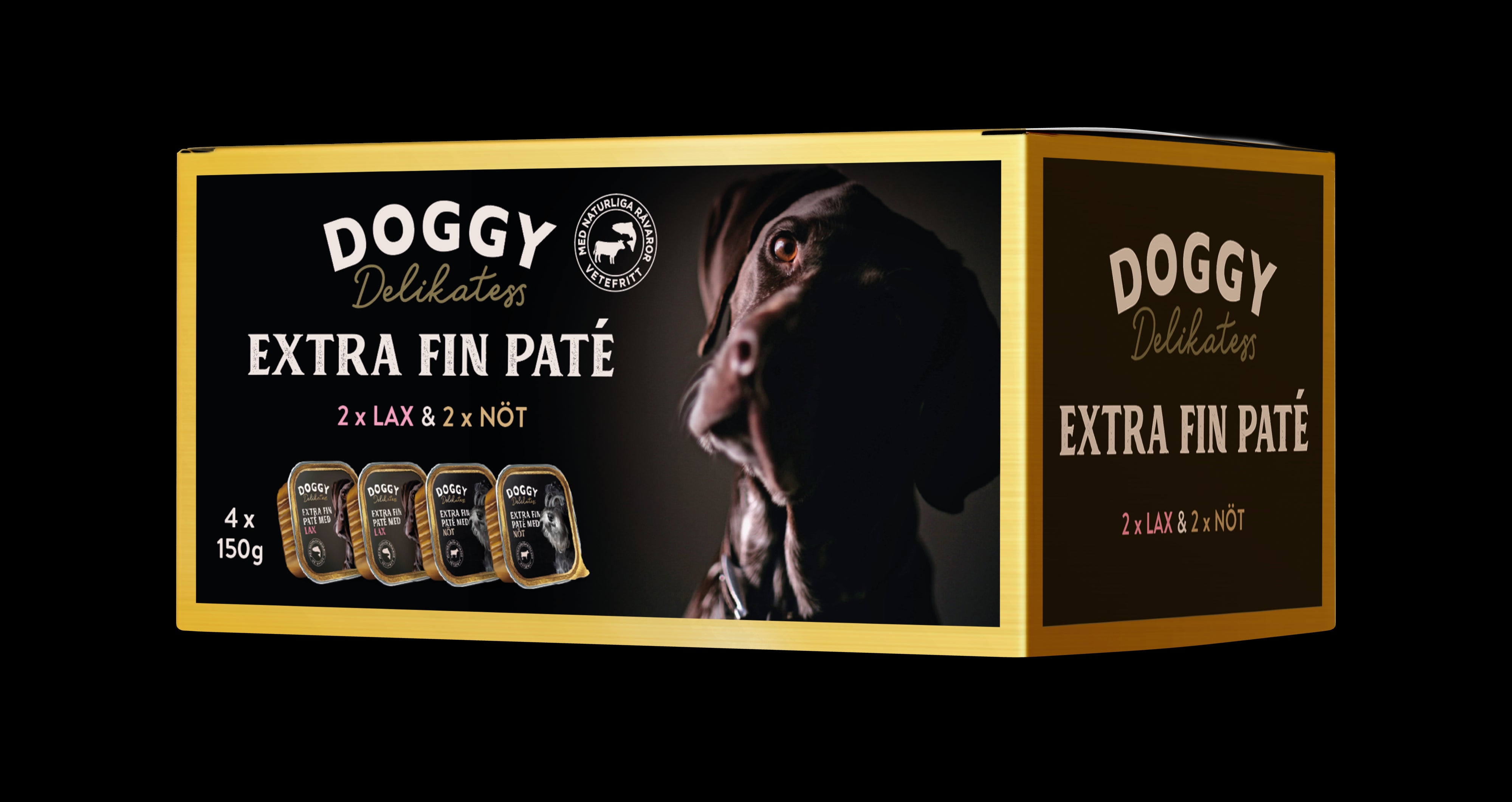 Delikatess Paté Lax & Nöt Våtfoder 4x150g