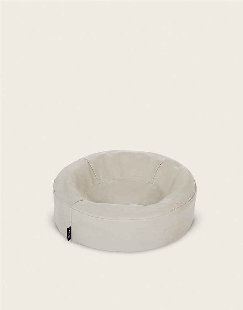 Cotton Överdrag Rund Beige Xs