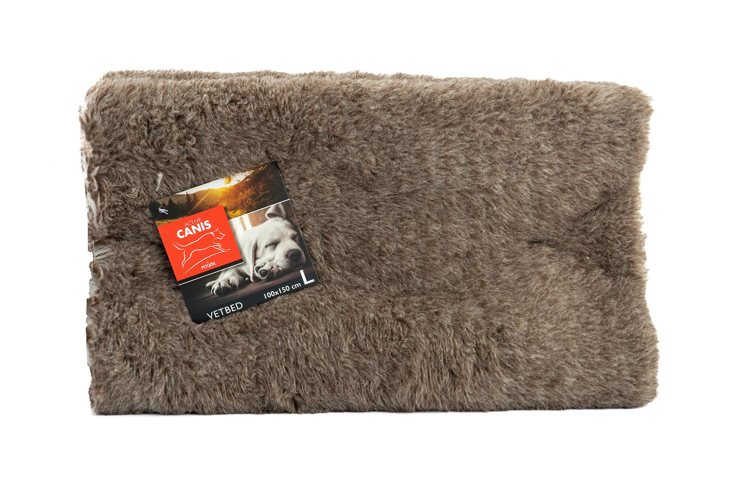 Active Canis Vetbed 100x150cm, Large, Brown