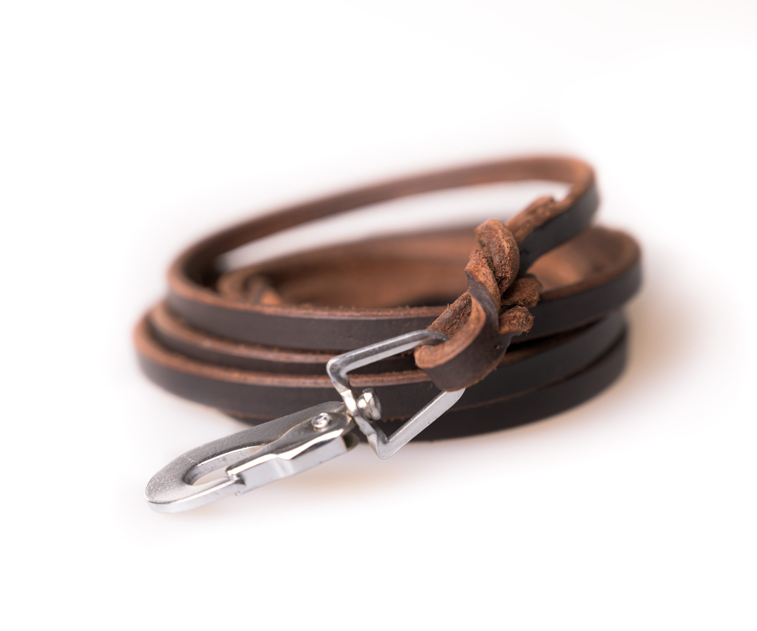 Active Canis Leather Leash (pcp hook), 1,2×180 cm Brown